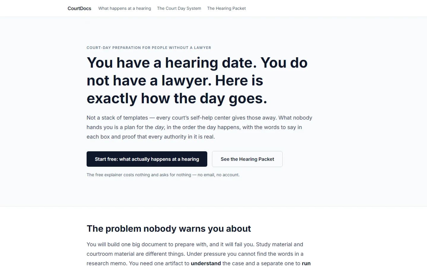 CourtDocs: public website